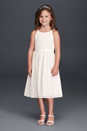 White Tea Length Dress